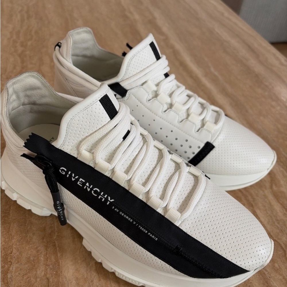 Givenchy White Sneakers with Black Detailing
